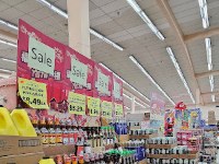 Sale signs inside Manila Oriental Market
